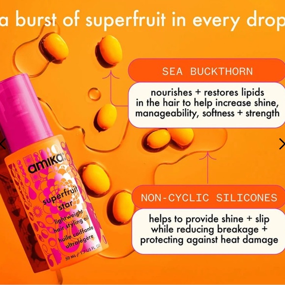 💋HP💐Amika Superfruit Star Hair Oil Nourishing NIB - Picture 3 of 3